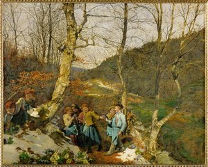 Frühling im Wienerwald von Ferdinand Georg Waldmuller