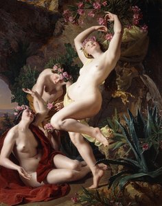 Die Nymphen aus Homers Odyssee, 1856 von Ferdinand Georg Waldmuller