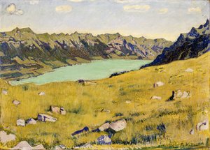 Der Brienzersee von Breitlauenen aus, 1906 von Ferdinand Hodler