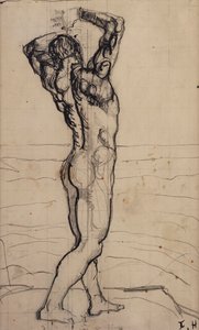 Männlicher Akt, Studie zur Wahrheit, ca. 1902 von Ferdinand Hodler
