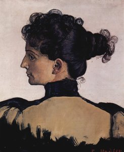 Porträt von Berthe Jacques, der Frau des Künstlers von Ferdinand Hodler
