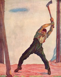 Der Holzfäller, 1910 von Ferdinand Hodler
