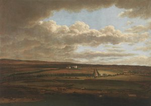 Blick vom Aschaffenburger Schloss auf die Alleen zum Schönbusch (Aschaffenburger Zyklus) von Ferdinand Kobell