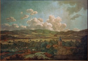 Blick von Aschaffenburg nach Goldbach von Ferdinand Kobell