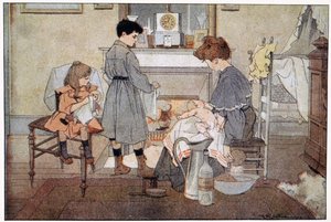 Das Bad des Babys, ca. 1930