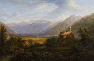 Das Glurnsertal mit der Etsch in Tirol von Ferdinand Runk