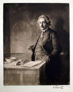 Porträt von Albert Einstein (1879-1955)