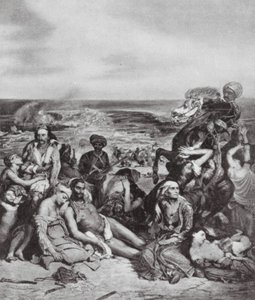 Die Massaker von Chios von Ferdinand Victor Eugene (after) Delacroix