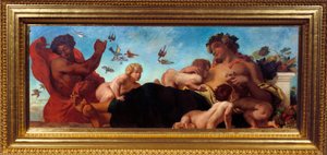 Landwirtschaft Eine Mutter stillt ihre Kinder. Gemälde von Eugene Delacroix
