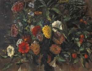 Blumenstillleben, um 1848 von Ferdinand Victor Eugene Delacroix