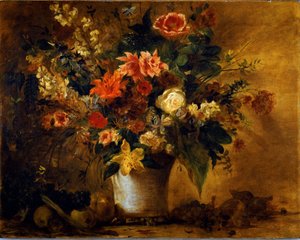Blumen und Früchte