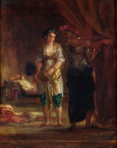Innenansicht eines Harems in Oran, ca. 1847