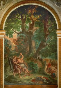 Jakob ringt mit dem Engel von Ferdinand Victor Eugene Delacroix