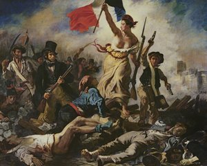 Die Freiheit führt das Volk, 28. Juli 1830 von Ferdinand Victor Eugene Delacroix