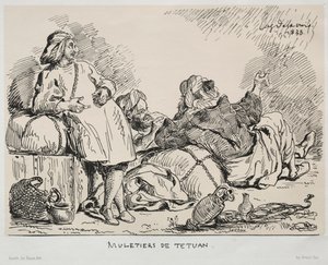 Maultiertreiber von Tétuan, 1833 von Ferdinand Victor Eugene Delacroix