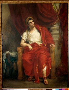 Porträt des Komikers Francois-Joseph Talma (1763-1826) als Nero in der Aufführung von "Britannicus" von Jean Racine