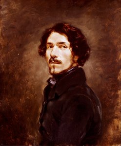 Selbstporträt im Alter von 44 Jahren von Ferdinand Victor Eugene Delacroix