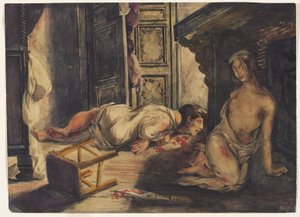 Die Braut von Lammermoor, um 1826 von Ferdinand Victor Eugene Delacroix