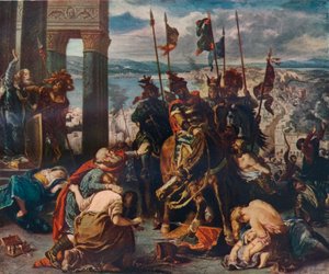 Der Einzug der Kreuzfahrer in Konstantinopel, 1840, 1911