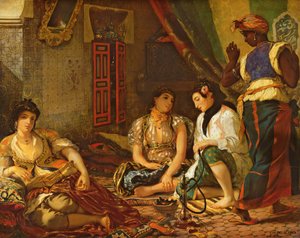 Die Frauen von Algier in ihrem Apartment von Ferdinand Victor Eugene Delacroix