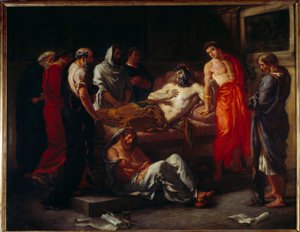 Der Tod von Marc Aurel (121-180) von Ferdinand Victor Eugene Delacroix