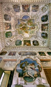 Ansicht der Sala degli Stucchi