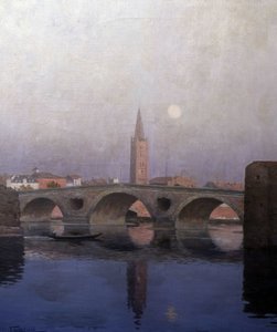 Le Pont Neuf in Toulouse, Anfang 20. Jahrhundert von Fernand Antonin Mercié