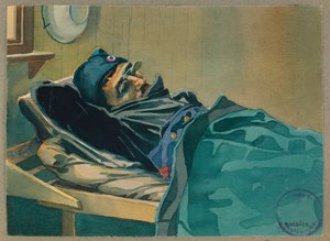 Porträt von Brossard, der vom Heimatland träumt, Gustrow von Fernand Barbier