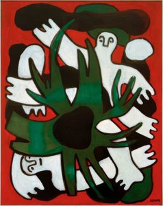 Die roten Taucher von Fernand Leger