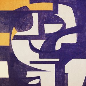 Violett-Goldene Abstrakte Formen