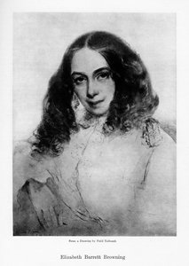 Elizabeth Barrett Browning, englische Dichterin der viktorianischen Ära, Mitte des 19. Jahrhunderts