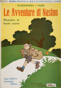 Titelseite von Le Avventure di Nasino, Monello di buon cuore von Alessandro e Mura von Filiberto Scarpelli