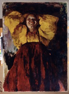 Frau in Gelb