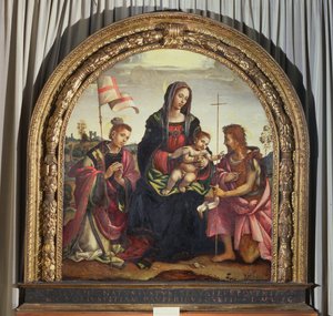 Madonna mit Kind und den Heiligen Johannes der Täufer und Stephanus