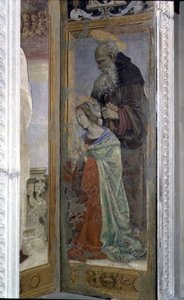 Hl. Antonius und Lucia, Detail vom Tabernakel des Canto al Mercatale, 1498