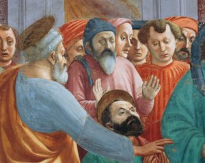 Heilige und Menge (Detail)