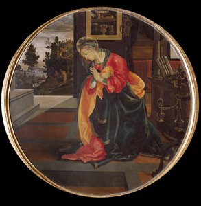 Die Verkündigung (Detail) von Filippino Lippi