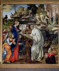 Erscheinung der Jungfrau an den Heiligen Bernhard von Filippo Lippi