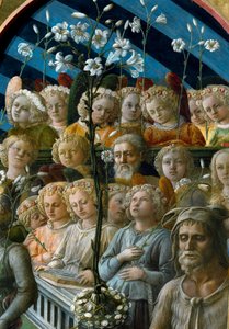 Die Krönung der Jungfrau (Detail) von Filippo Lippi