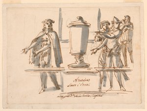 Allegorie von Amerika, Dekoration für den Salon von Kardinal Falconieri in Frascati