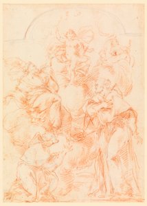 Zeichnung, Studie für ein Altarbild mit Christuskind, 1750–1800