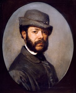 Selbstporträt von Filippo Palizzi (1818-1899)