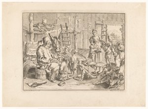 Pulcinella als Schulmeister von Filippo Vasconi