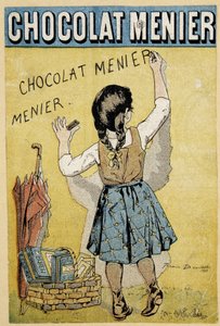Werbung für Schokolade „Menier“, Ende des 19. Jahrhunderts