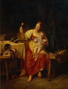 Die Stiefmutter, 1874 von Firs Sergeevich Zhuravlev