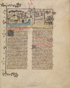 Romulus und Remus von First Master of the Bible historiale of Jean de Berry