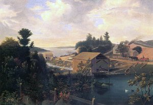 Die Mühle in Lanesville, 1849 von Fitz Henry Lane