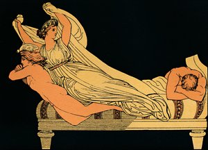 Die leere Freude, die in den Träumen der Nacht wohnt, 1880 von Flaxman