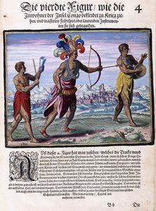 Eine Seite aus dem Buch "Kleine Reisen, auf Deutsch, Teil I: Pigafettas Kongo", 1597