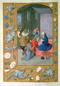 Anbetung des Kindes, aus den Hastings-Stunden, ca. 1475-83